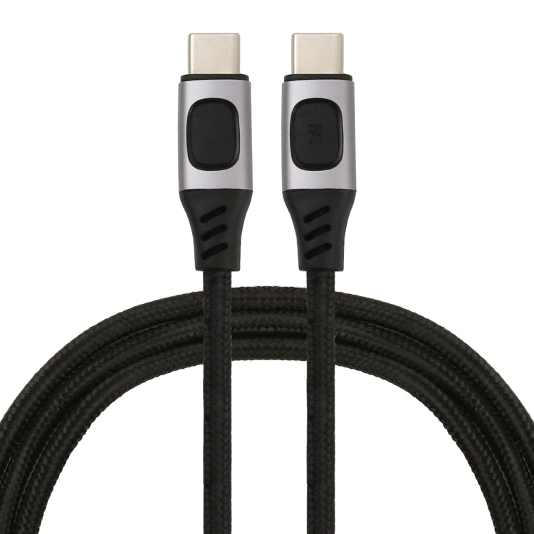 100W 5A USB-C / Type-C Male to USB-C / Type-C Male PD Fast Charging Braided Data Cable