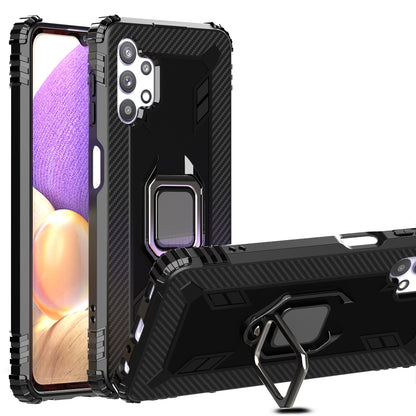 Carbon Fiber Protective Case with 360 Degree Rotating Ring Holder