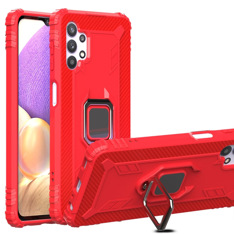 Carbon Fiber Protective Case with 360 Degree Rotating Ring Holder