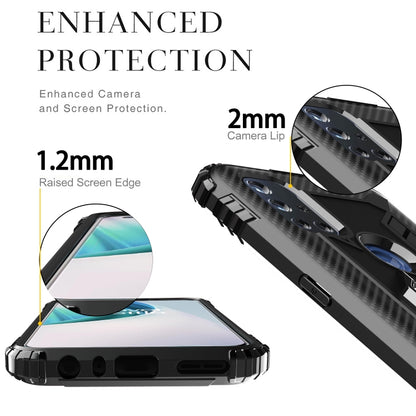 Carbon Fiber Protective Case with 360 Degree Rotating Ring Holder