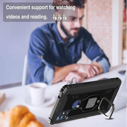 Carbon Fiber Protective Case with 360 Degree Rotating Ring Holder