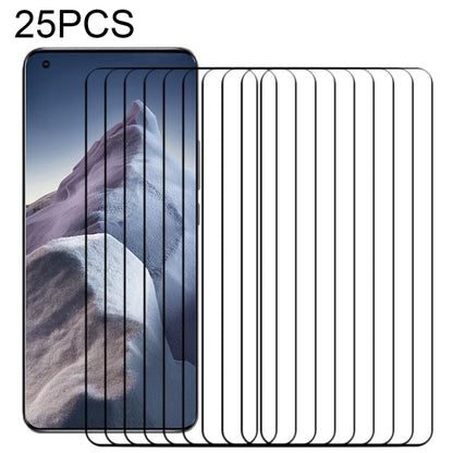 Edge Glue 25 PCS 9H HD 3D Curved Edge Tempered Glass Film, For Xiaomi Mi 11i (25 PCS), For OnePlus 9 Pro (25 PCS), For Xiaomi Mi 11 Ultra (25 PCS), For Xiaomi Mi 11 Pro (25 PCS)