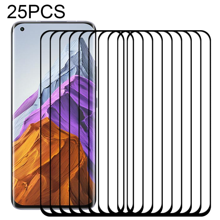 Edge Glue 25 PCS 9H HD 3D Curved Edge Tempered Glass Film, For Xiaomi Mi 11i (25 PCS), For OnePlus 9 Pro (25 PCS), For Xiaomi Mi 11 Ultra (25 PCS), For Xiaomi Mi 11 Pro (25 PCS)