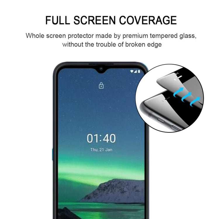 Full Glue Full Screen Tempered Glass Film, For Nokia 1.4 (1 PC)