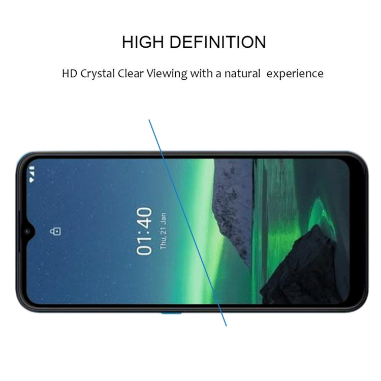 25 PCS Full Glue Full Screen Tempered Glass Film, For Nokia 1.4 (25 PCS)