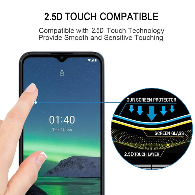 25 PCS Full Glue Full Screen Tempered Glass Film, For Nokia 1.4 (25 PCS)
