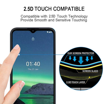 25 PCS Full Glue Full Screen Tempered Glass Film, For Nokia 1.4 (25 PCS)