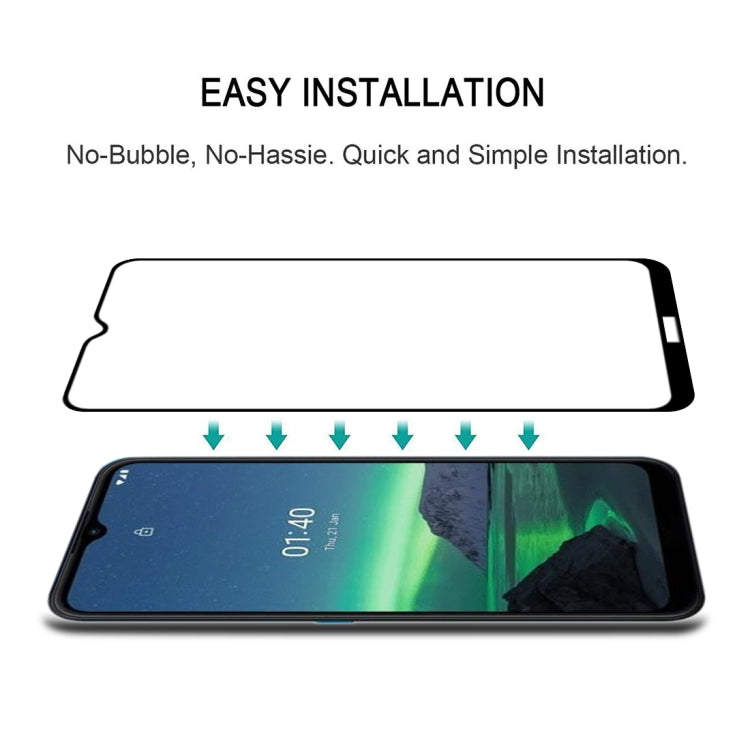 25 PCS Full Glue Full Screen Tempered Glass Film, For Nokia 1.4 (25 PCS)