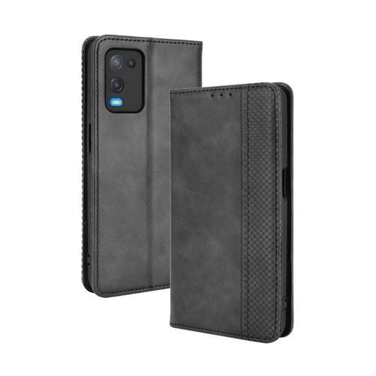 Magnetic Buckle Retro Crazy Horse Texture Horizontal Flip Leather Case with Holder & Card Slots & Photo Frame, For OPPO A54 4G, For OPPO A93 5G, For OPPO A94 4G / F19 Pro 4G / Reno5 F, For OPPO Find X3 Lite / Reno5 5G, For OPPO Realme C21