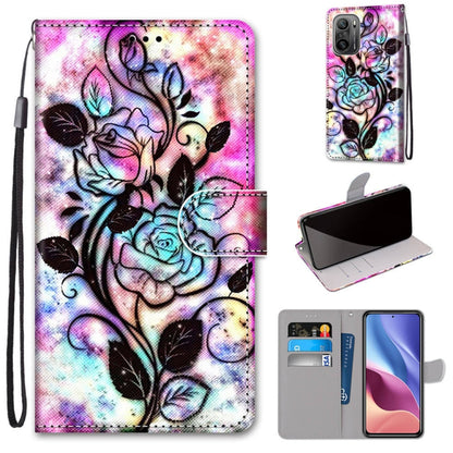 Coloured Drawing Cross Texture Horizontal Flip PU Leather Case with Holder & Card Slots & Wallet & Lanyard, Series 1