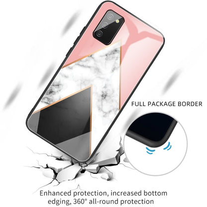 Marble Tempered Glass Back Cover TPU Border Case