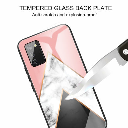 Marble Tempered Glass Back Cover TPU Border Case