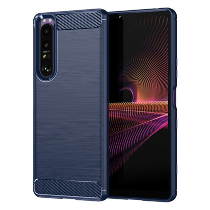 Brushed Texture Carbon Fiber TPU Case, For Sony Xperia 1 III, For Sony Xperia 10 III