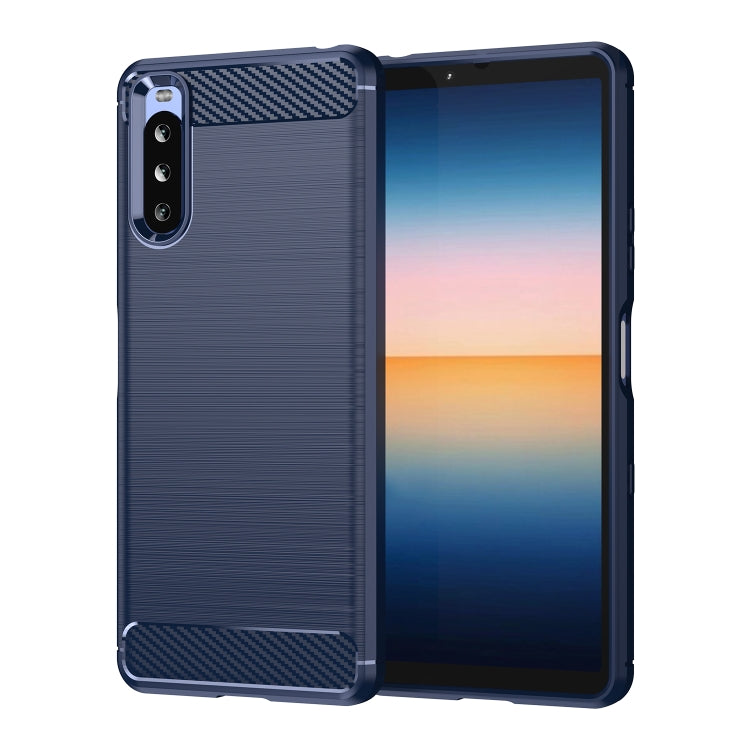 Brushed Texture Carbon Fiber TPU Case, For Sony Xperia 1 III, For Sony Xperia 10 III
