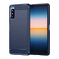 Brushed Texture Carbon Fiber TPU Case, For Sony Xperia 1 III, For Sony Xperia 10 III