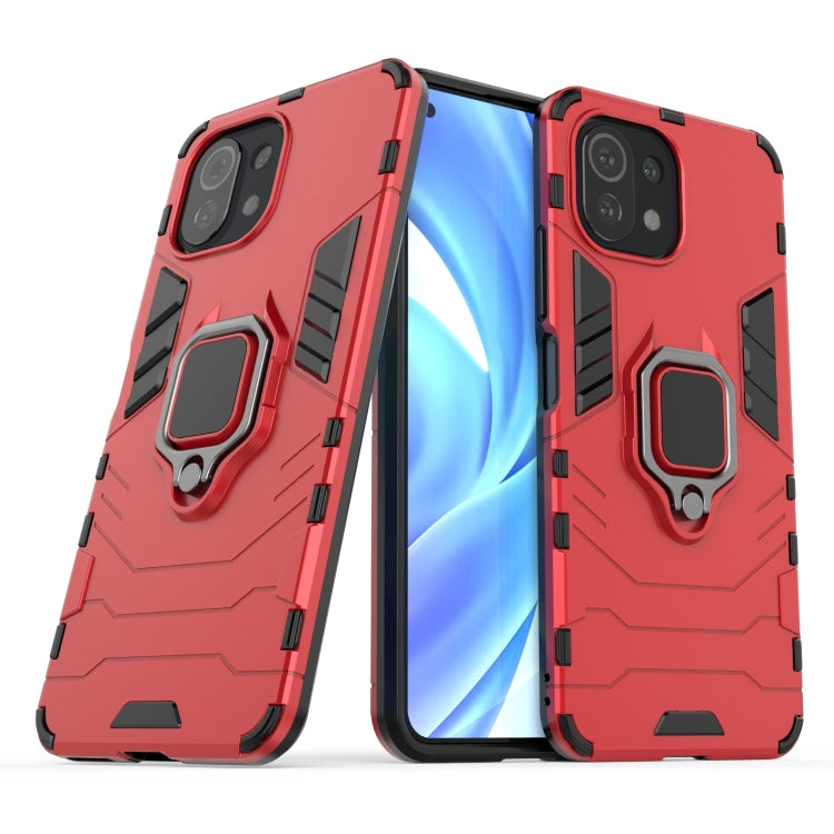 Shockproof PC + TPU Protective Case with Magnetic Ring Holder