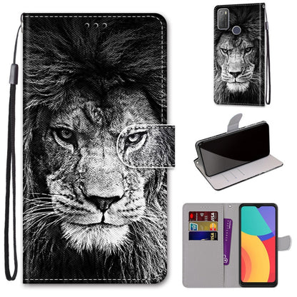 Coloured Drawing Cross Texture Horizontal Flip PU Leather Case with Holder & Card Slots & Wallet & Lanyard, Series 1