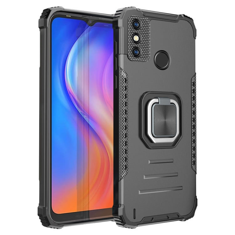 Fierce Warrior Series Armor All-inclusive Shockproof Aluminum Alloy + TPU Protective Case with Ring Holder