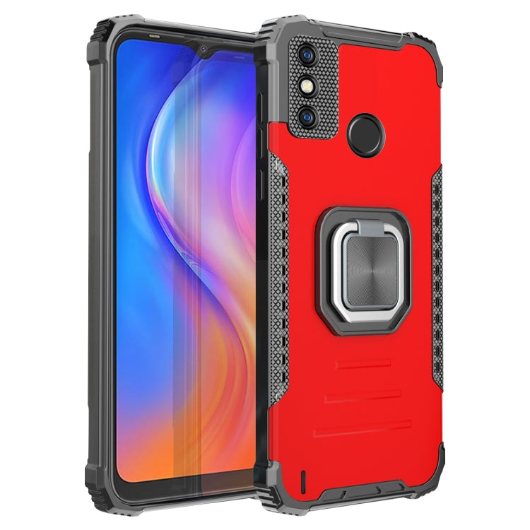 Fierce Warrior Series Armor All-inclusive Shockproof Aluminum Alloy + TPU Protective Case with Ring Holder