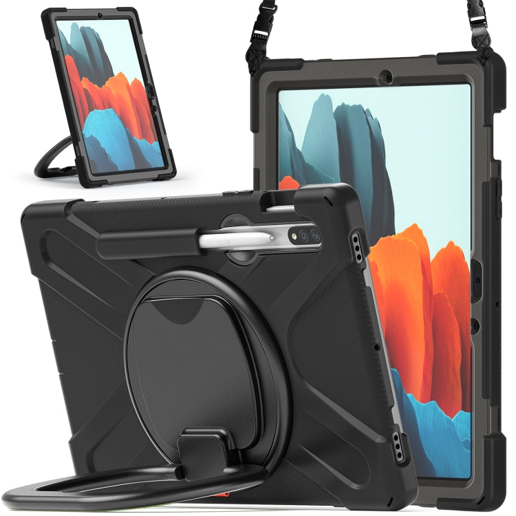 Silicone + PC Protective Case with Holder & Shoulder Strap