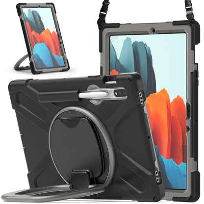 Silicone + PC Protective Case with Holder & Shoulder Strap