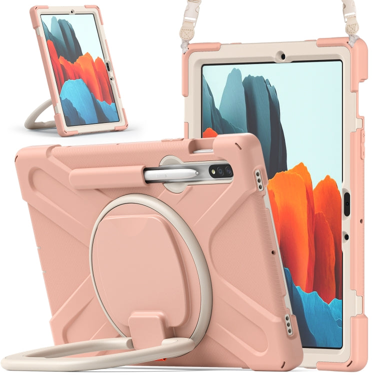 Silicone + PC Protective Case with Holder & Shoulder Strap, Series 2