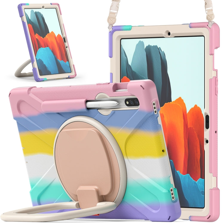 Silicone + PC Protective Case with Holder & Shoulder Strap