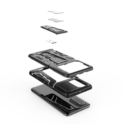 War Chariot Series Armor All-inclusive Shockproof PC + TPU Protective Case with Invisible Holder