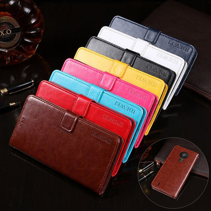 idewei Crazy Horse Texture Horizontal Flip Leather Case with Holder & Card Slots & Wallet, Series 2