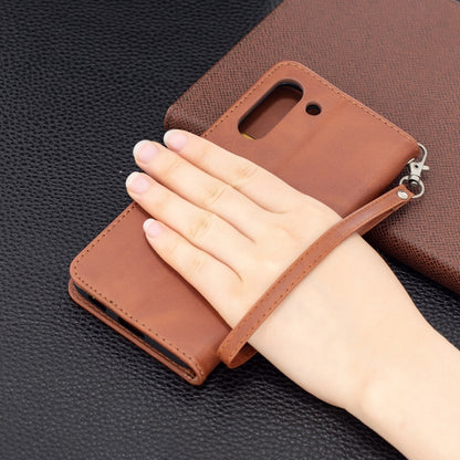 Retro Lambskin Texture Pure Color Horizontal Flip PU Leather Case with Holder & Card Slots & Wallet & Lanyard, For Samsung Galaxy S21 FE, For Nokia G20, For Nokia 1.4
