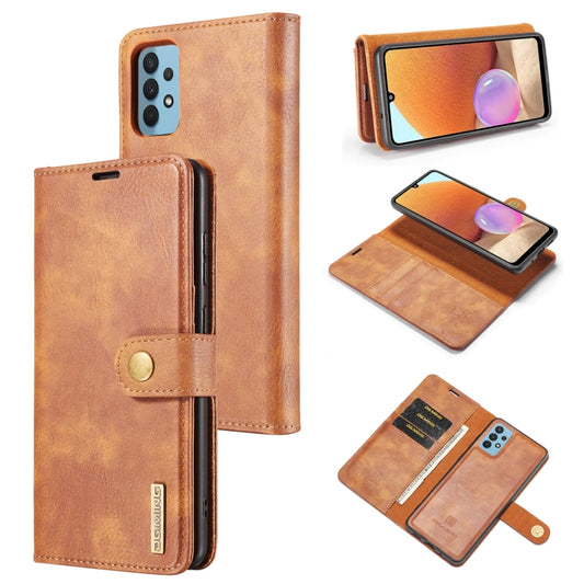 DG.MING Crazy Horse Texture Flip Detachable Magnetic Leather Case with Holder & Card Slots & Wallet