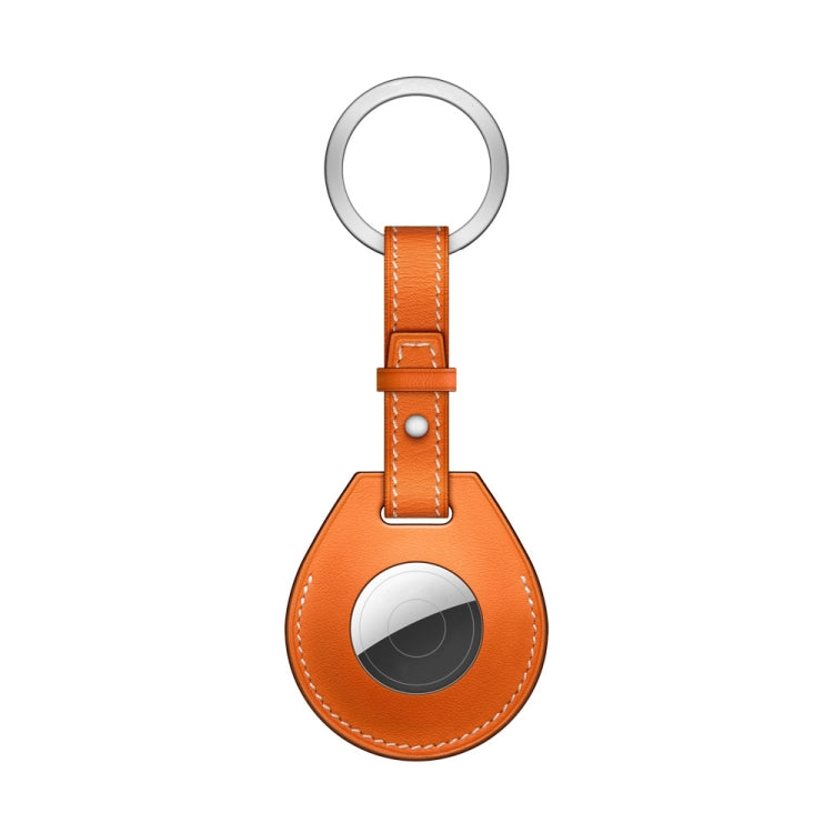 Shockproof Anti-scratch Leather Protective Case Cover with Hang Loop For AirTag 2nd Gen / AirTag 1st Gen, Bag Decoration Accessories, Keychain