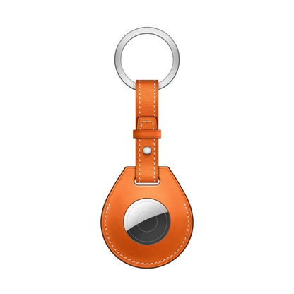 Shockproof Anti-scratch Leather Protective Case Cover with Hang Loop For AirTag 2nd Gen / AirTag 1st Gen, Bag Decoration Accessories, Keychain