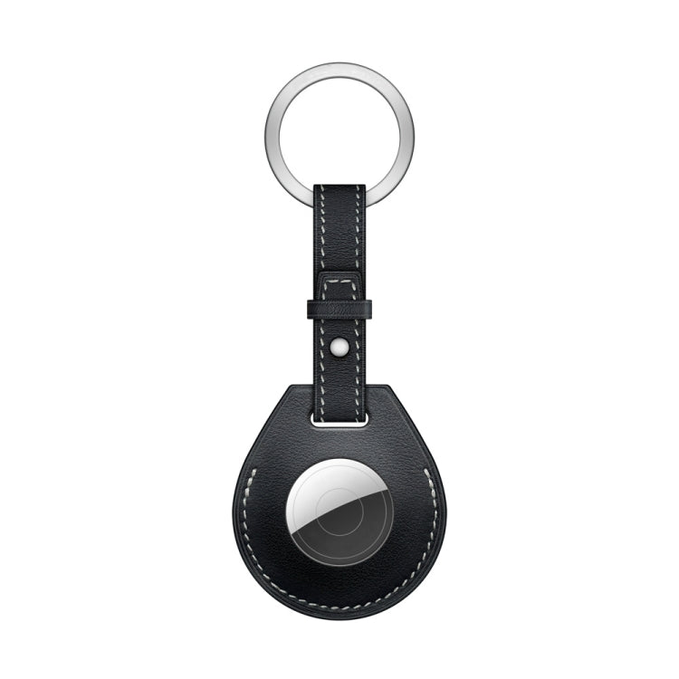Shockproof Anti-scratch Leather Protective Case Cover with Hang Loop For AirTag 2nd Gen / AirTag 1st Gen, Bag Decoration Accessories, Keychain