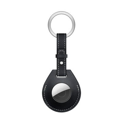 Shockproof Anti-scratch Leather Protective Case Cover with Hang Loop For AirTag 2nd Gen / AirTag 1st Gen, Bag Decoration Accessories, Keychain