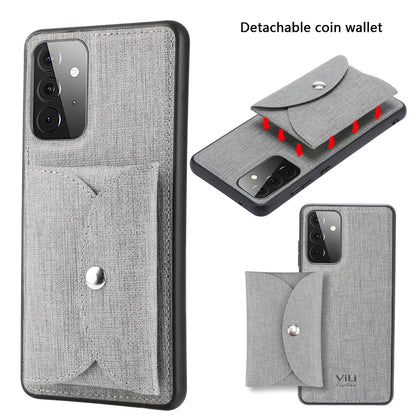 ViLi T Series TPU + PU Woven Fabric Magnetic Protective Case with Wallet