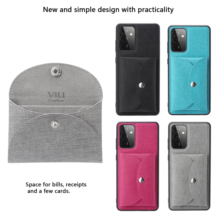 ViLi T Series TPU + PU Woven Fabric Magnetic Protective Case with Wallet