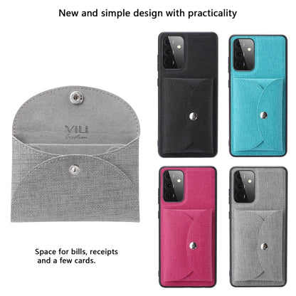 ViLi T Series TPU + PU Woven Fabric Magnetic Protective Case with Wallet