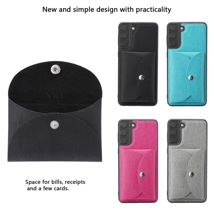 ViLi T Series TPU + PU Woven Fabric Magnetic Protective Case with Wallet, For Samsung Galaxy S21 5G, For Samsung Galaxy A72 5G, For Samsung Galaxy A52 5G