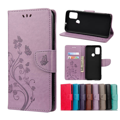 Butterfly Flower Pattern Horizontal Flip Leather Case with Holder & Card Slots & Wallet, Series 1