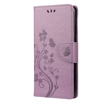 Butterfly Flower Pattern Horizontal Flip Leather Case with Holder & Card Slots & Wallet, Series 1