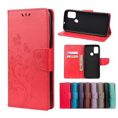 Butterfly Flower Pattern Horizontal Flip Leather Case with Holder & Card Slots & Wallet, Series 1