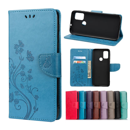 Butterfly Flower Pattern Horizontal Flip Leather Case with Holder & Card Slots & Wallet, Series 1