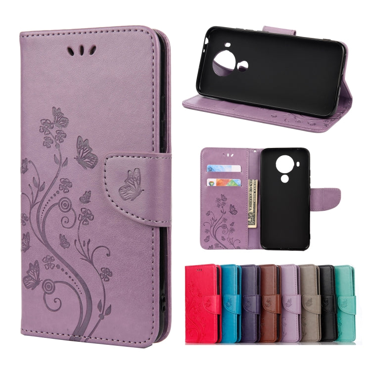 Butterfly Flower Pattern Horizontal Flip Leather Case with Holder & Card Slots & Wallet, Series 1