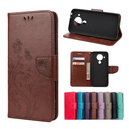 Butterfly Flower Pattern Horizontal Flip Leather Case with Holder & Card Slots & Wallet, Series 1