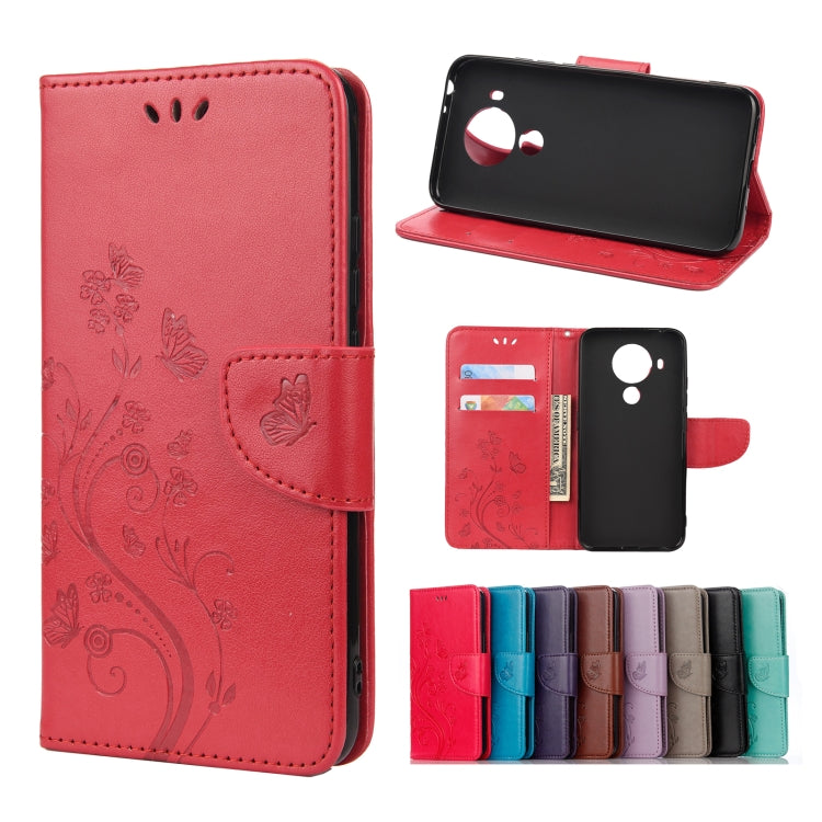 Butterfly Flower Pattern Horizontal Flip Leather Case with Holder & Card Slots & Wallet, Series 1