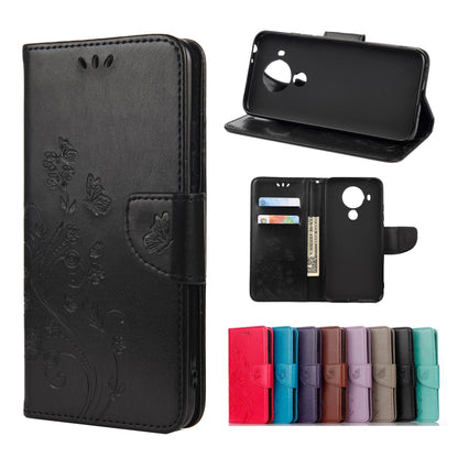 Butterfly Flower Pattern Horizontal Flip Leather Case with Holder & Card Slots & Wallet, Series 1