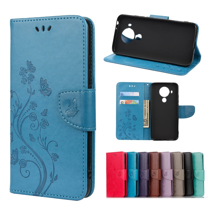 Butterfly Flower Pattern Horizontal Flip Leather Case with Holder & Card Slots & Wallet, Series 1