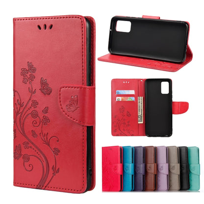 Butterfly Flower Pattern Horizontal Flip Leather Case with Holder & Card Slots & Wallet, Series 2