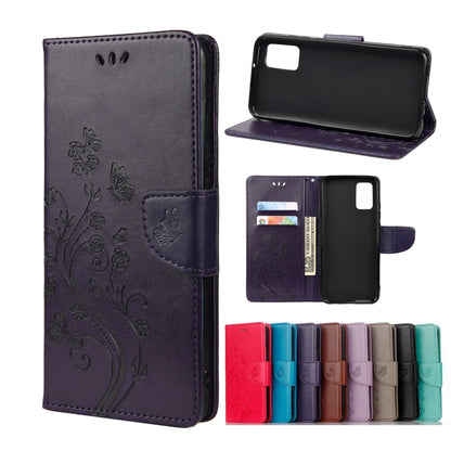 Butterfly Flower Pattern Horizontal Flip Leather Case with Holder & Card Slots & Wallet, Series 2